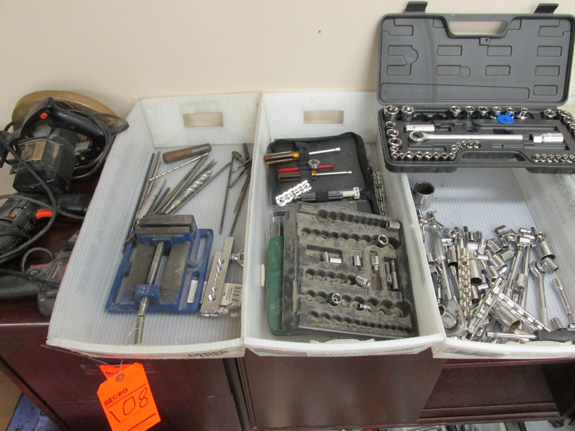 Lot of assorted hand tools - sockets, wrenches, drills, saws, allen wrenches, etc. - Image 2 of 4