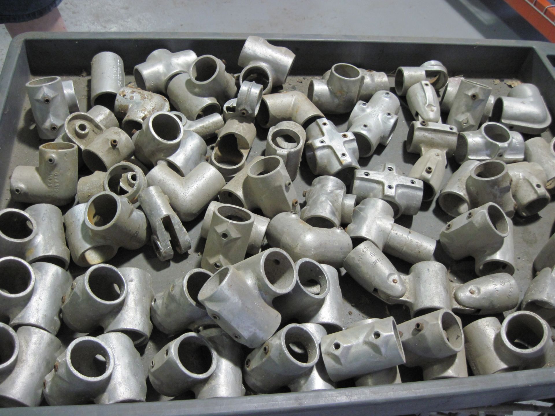 Handrail Fittings, Galvanized and Aluminum, 1 ¼” Handrail size, sleeve and allen screw type (Loc. - Image 2 of 2