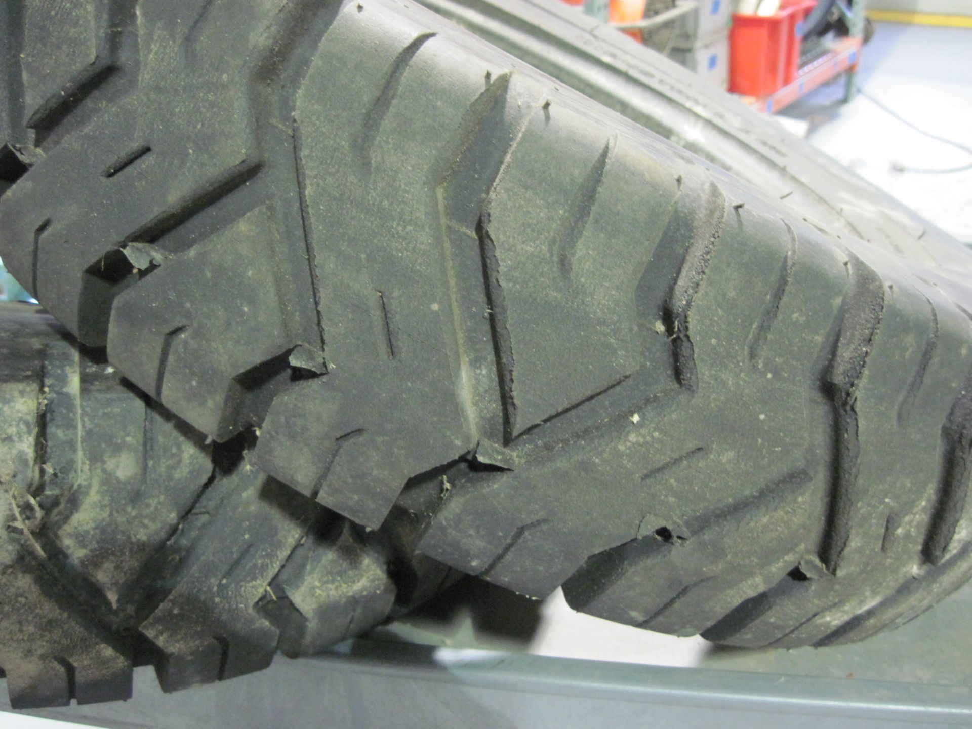 Set of (4) NEW/LIKE NEW Denman Industrial Lug Tire, 12 ply, rating 7.50-15 NHS, Nylon Tube Type. ( - Image 3 of 3