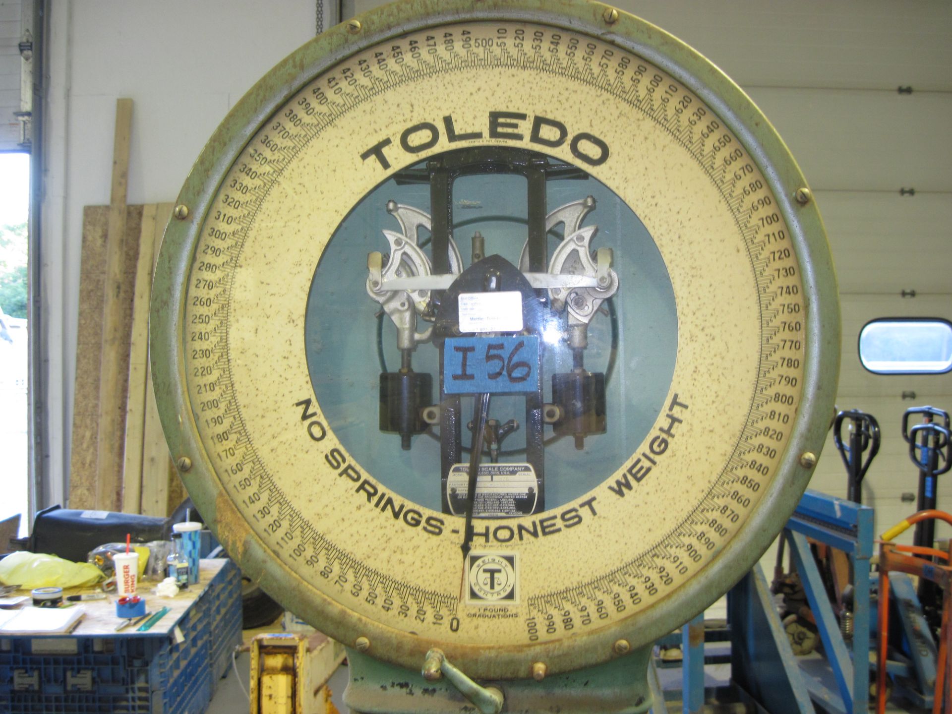 Toledo Scale Model 8821 FC, Capacity 1,600 LBS (Loc. REW7) - Image 2 of 2