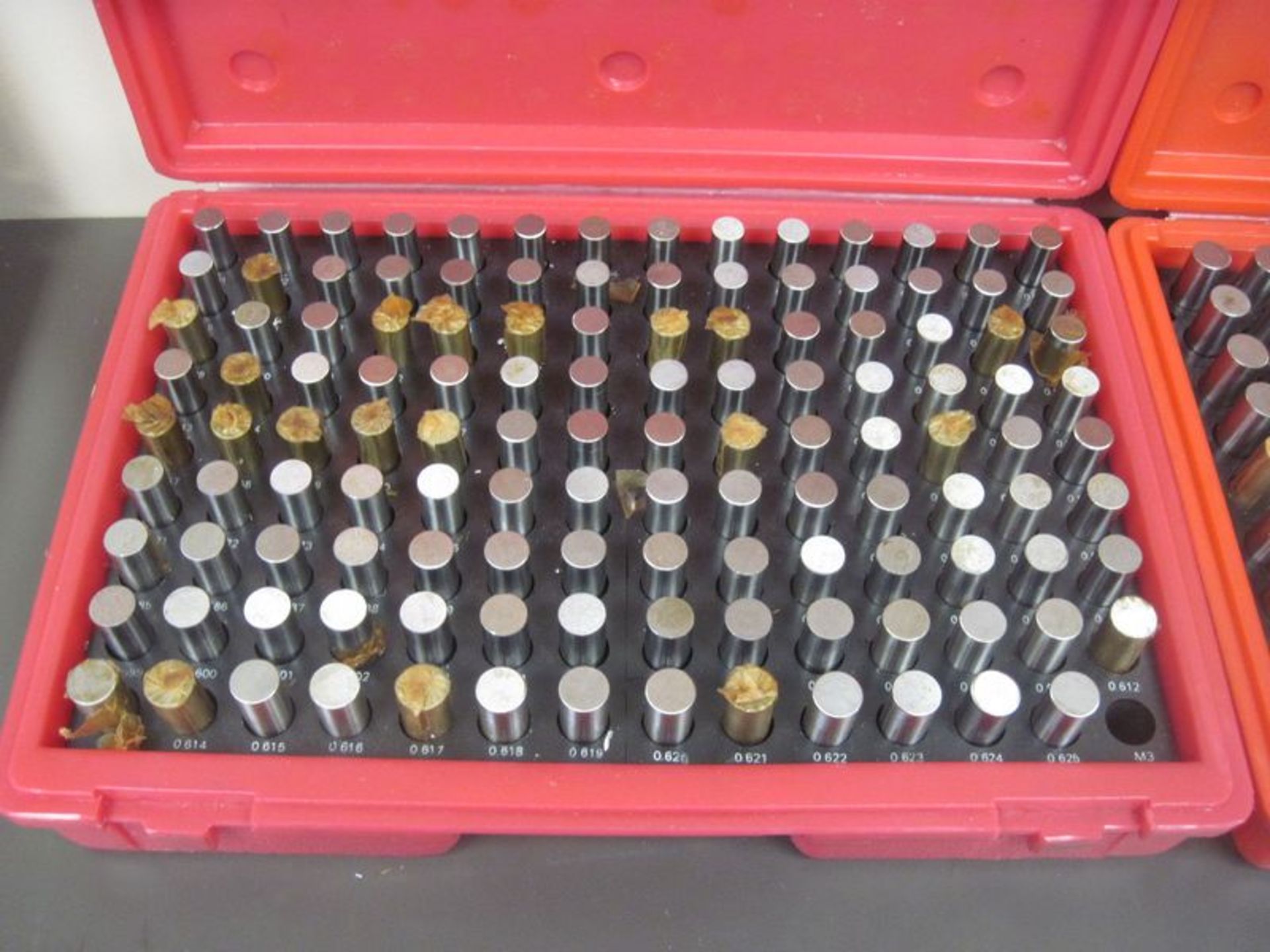 Lot of (3) assorted pin gage sets, (1) .501-.625, (1) .626-.750, and (1) .751-.832 - Image 2 of 4