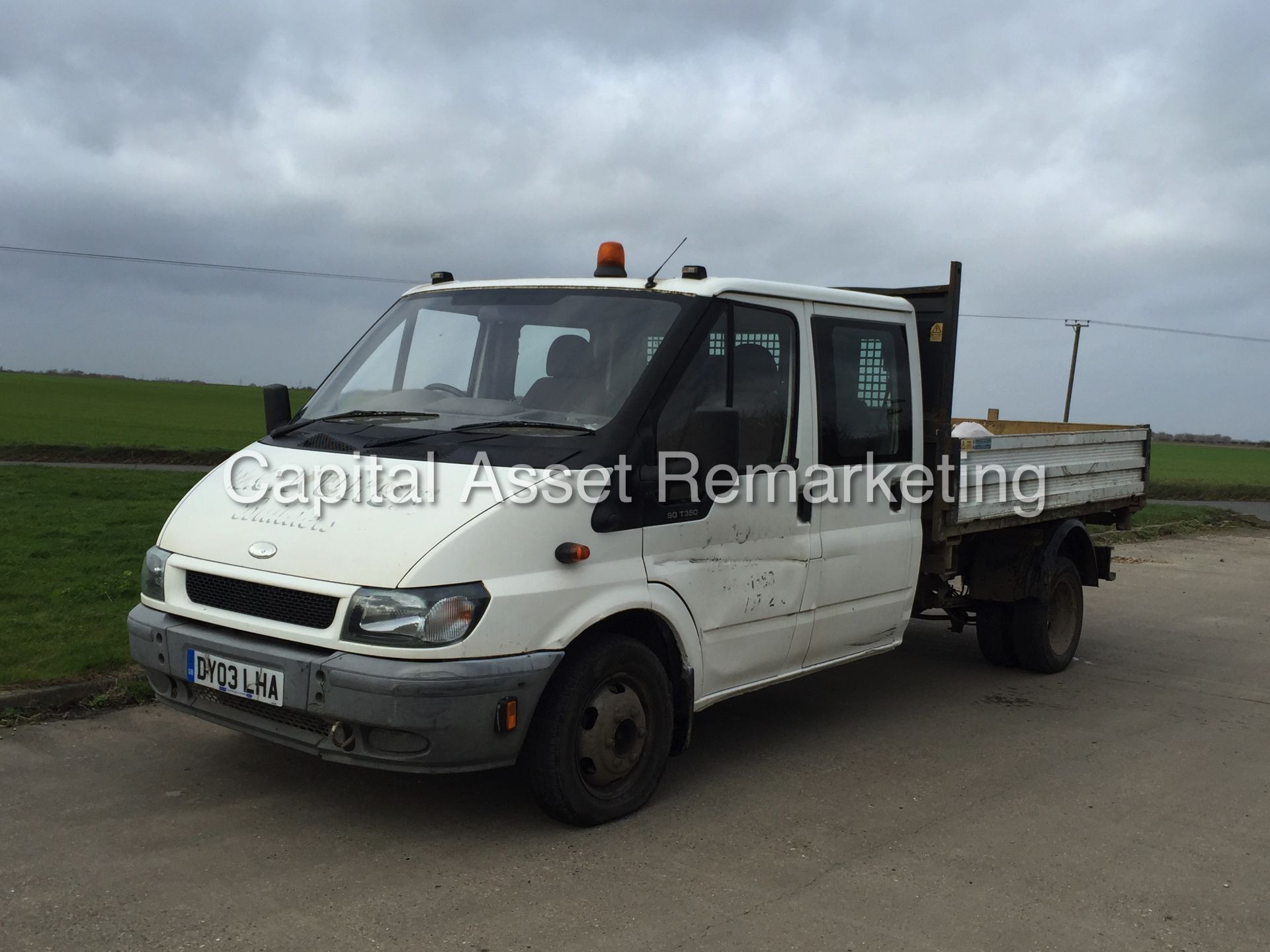 FORD TRANSIT 350 LWB 'TIPPER' DOUBLE CAB (2003) 2.4 TDCI  (NO VAT - SAVE 20%) - Image 3 of 16