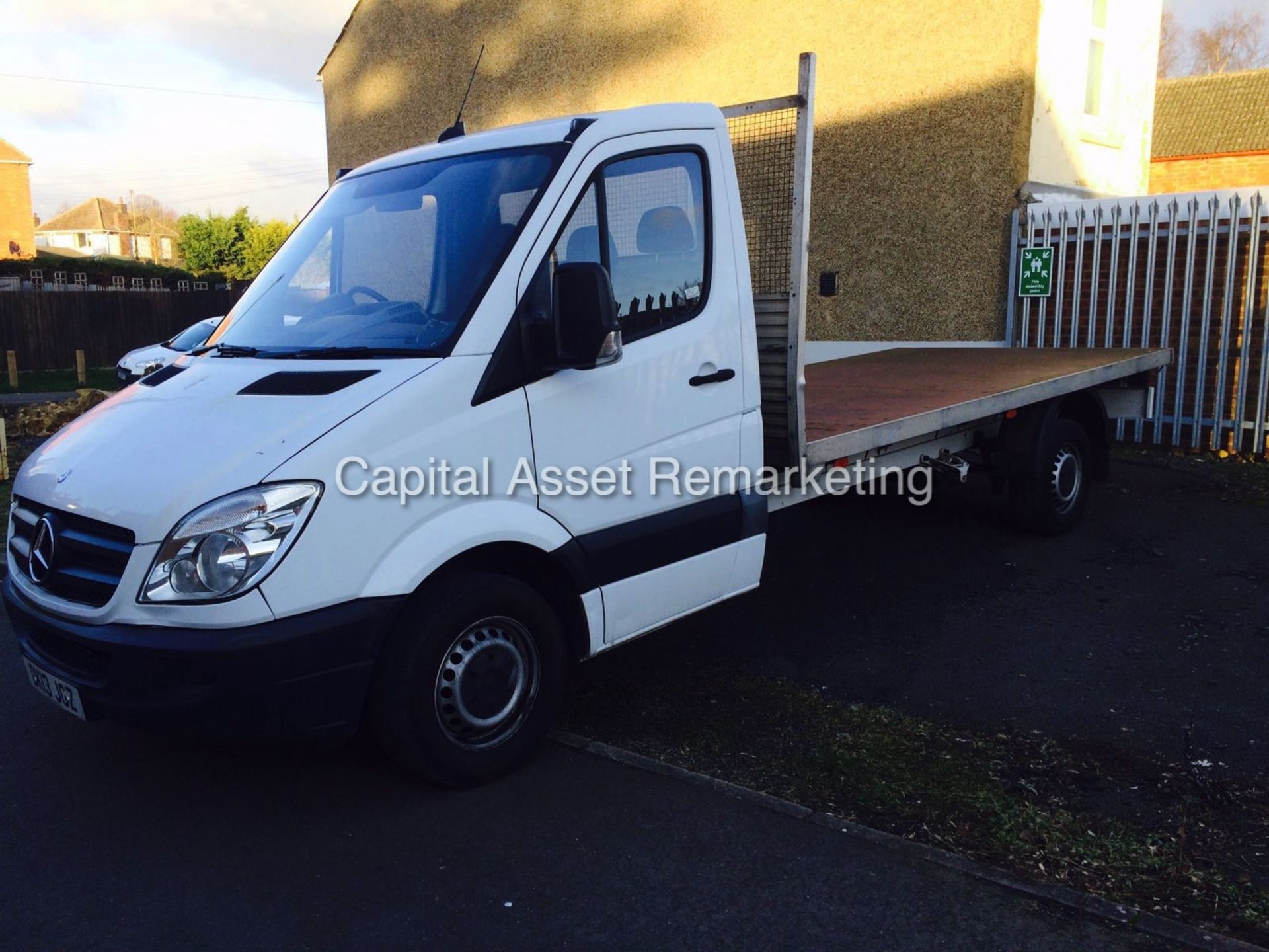 ***MERCEDES-BENZ SPRINTER "313CDI" (2013 - 13 REG) 14 FOOT FLAT BED / DROPSIDE - 1 OWNER FROM NEW - - Image 3 of 10