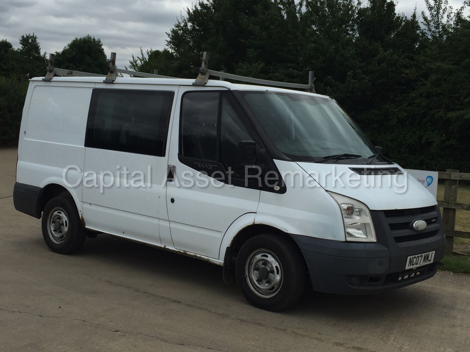 FORD TRANSIT 85 T280S (2007 - 07 REG) '6 SEATER CREW VAN' (1 FORMER COMPANY OWNER) **NO VAT** - Image 6 of 19