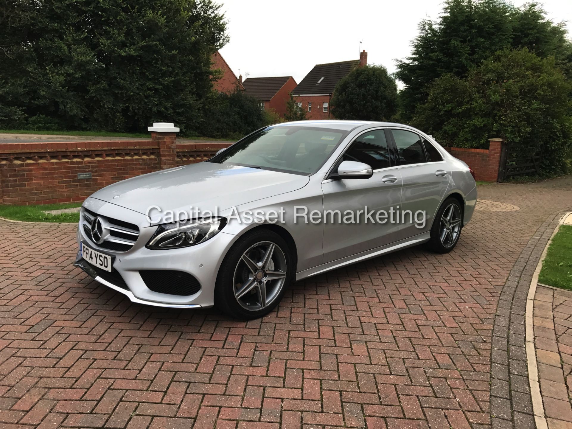 MERCEDES C220CDI "AMG LINE SPORT" 7G AUTO (14 REG) NEW SHAPE - SAT NAV - LEATHER - 1 OWNER -TOP SPEC