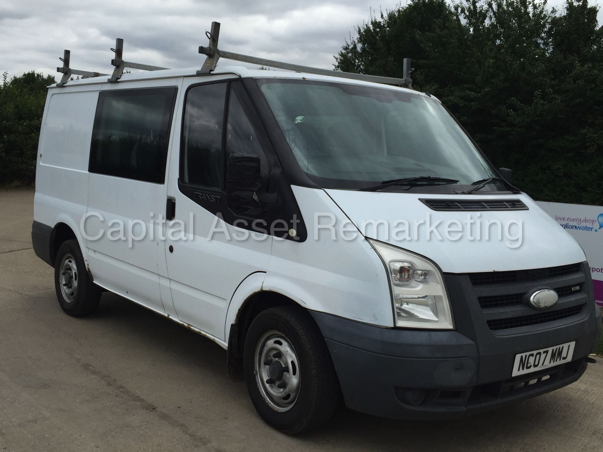 (On Sale) FORD TRANSIT 85 T280S (2007 - 07 REG) '6 SEATER CREW VAN' (1 FORMER COMPANY OWNER) NO VAT - Image 8 of 19