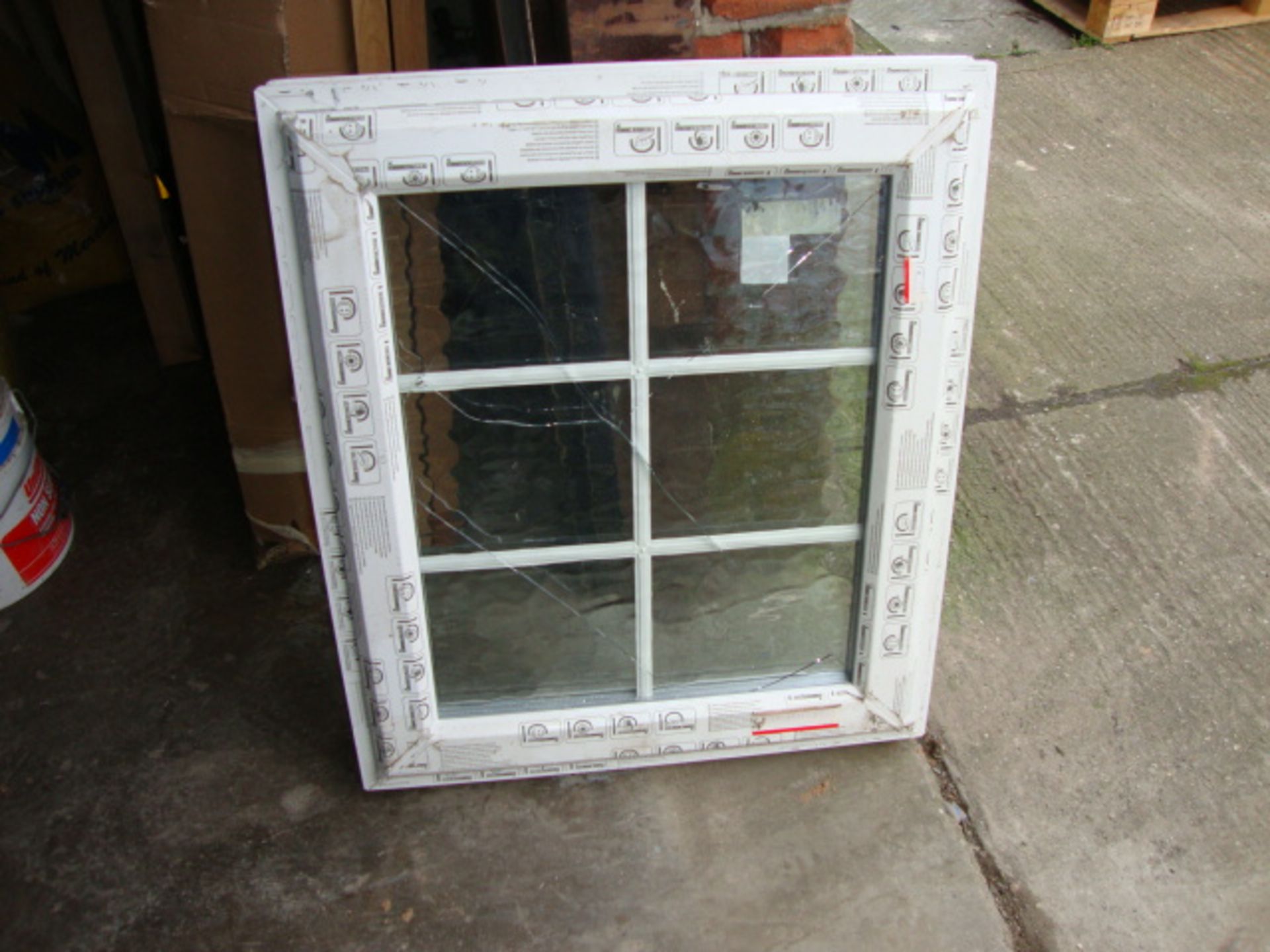 PVC Window 662mm x 765mm Glazing