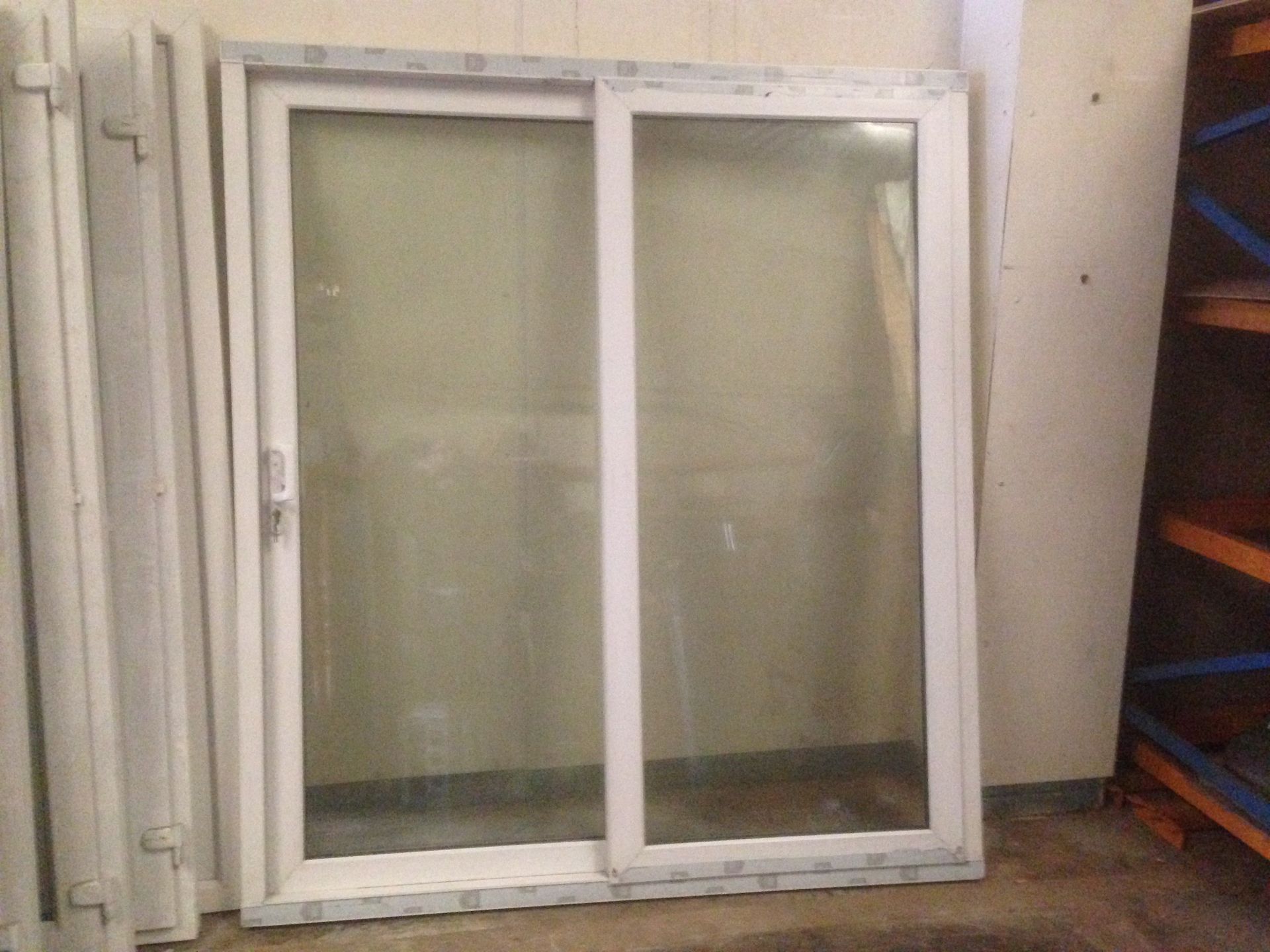 1 x set of PVC patio sliding doors