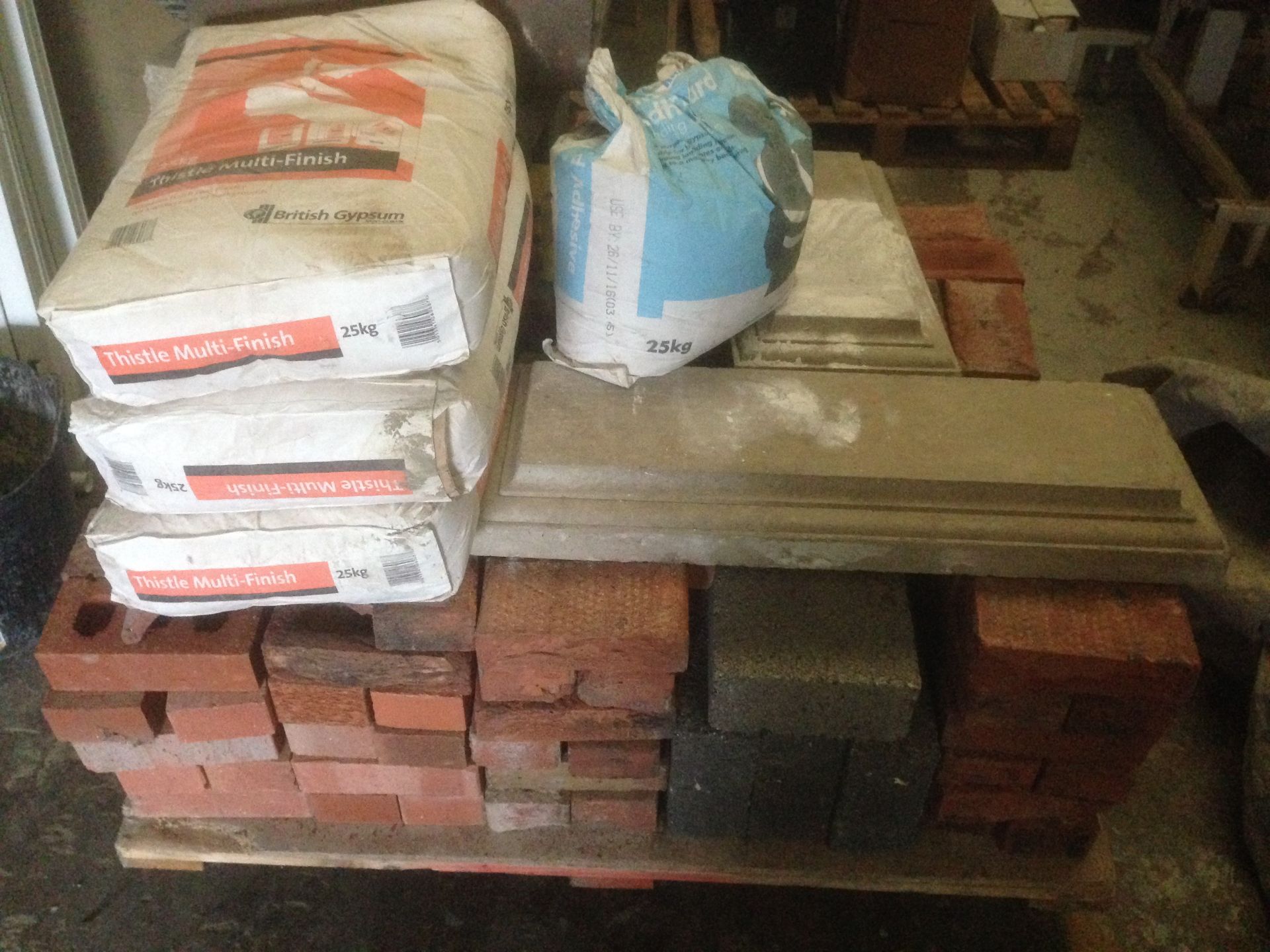 Pallet of general building materials