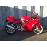 A 1997 Ducati 600 SS, registration number R536 KFW, frame number ZDM 600S00415,