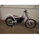 EXTRA LOT: A 1988 Yamaha TY250R monoshock trials, unregistered, white.