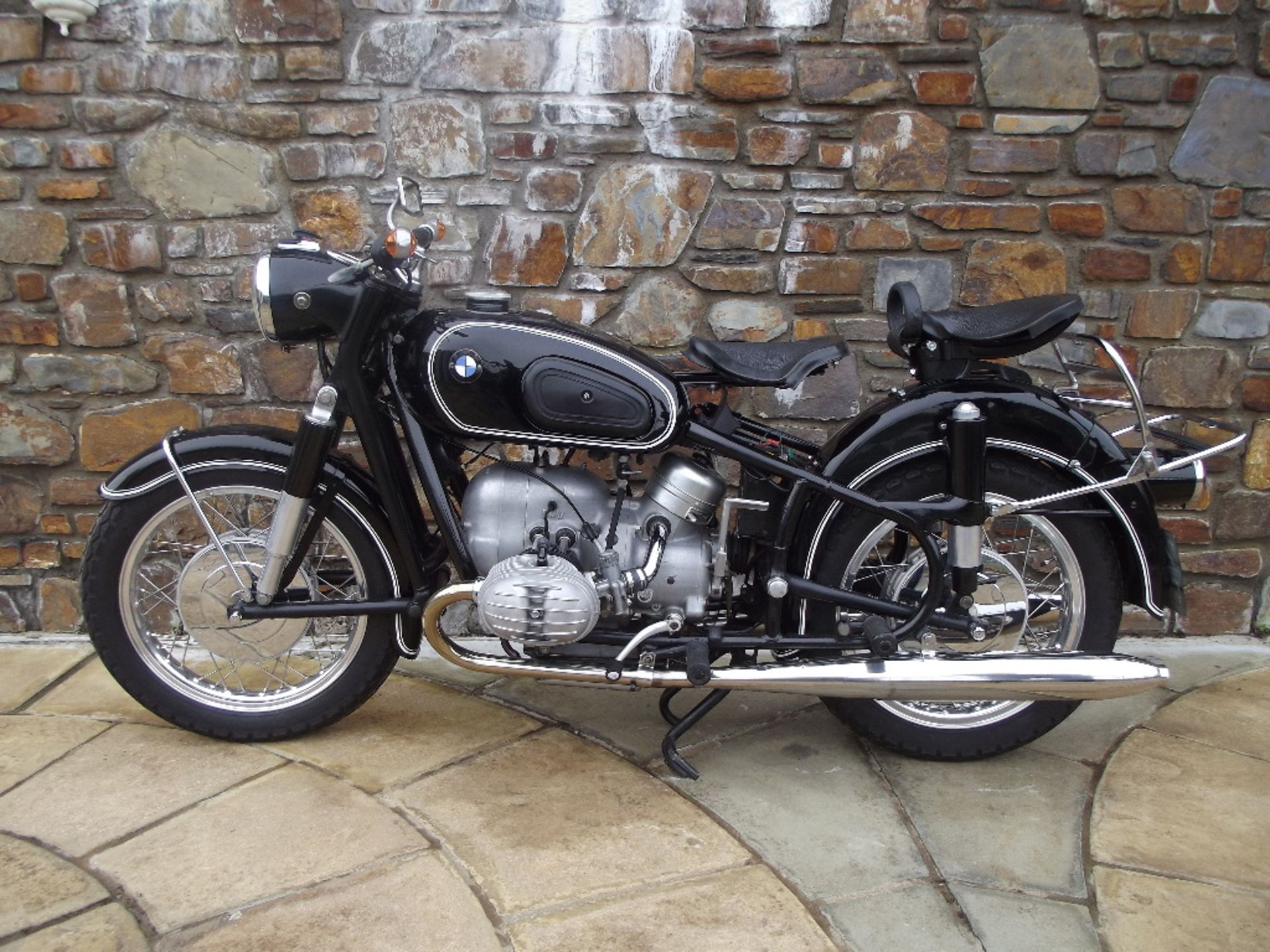 A 1962 BMW R60/2, registration number 209 BCR, frame number 623430, engine number 623430, black.