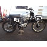 A pre 65 BSA B40 twin shock scrambler.