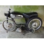 A circa 1960 BSA A7 restoration project, frame number GA7 3090, black.