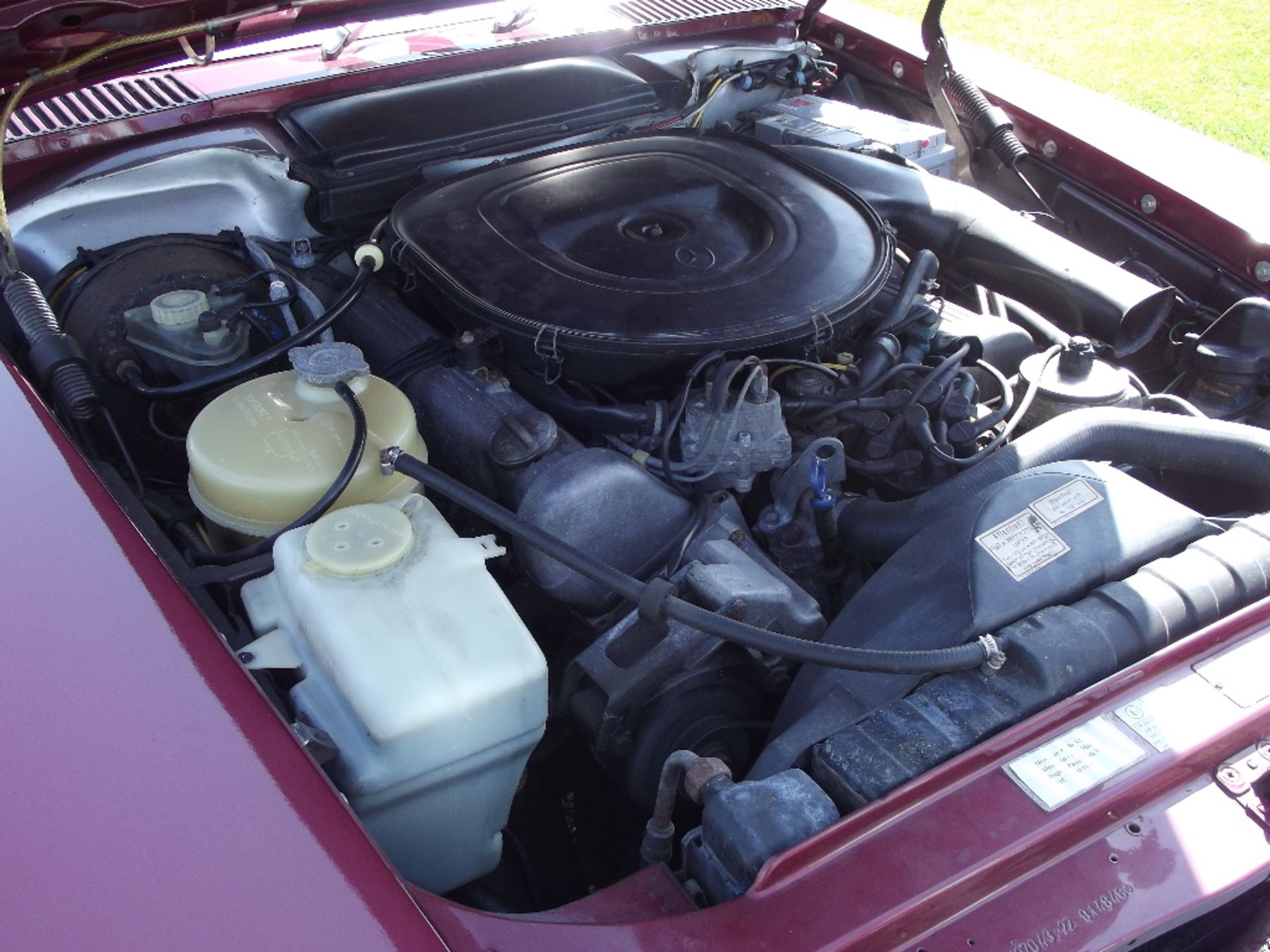 A 1980 Mercedes-Benz 350SL, registration number NLX 672V, metallic red. - Image 5 of 6