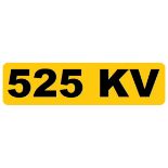 A cherished registration number, 525 KV,