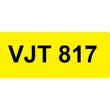 A cherished registration number, VJT 817,