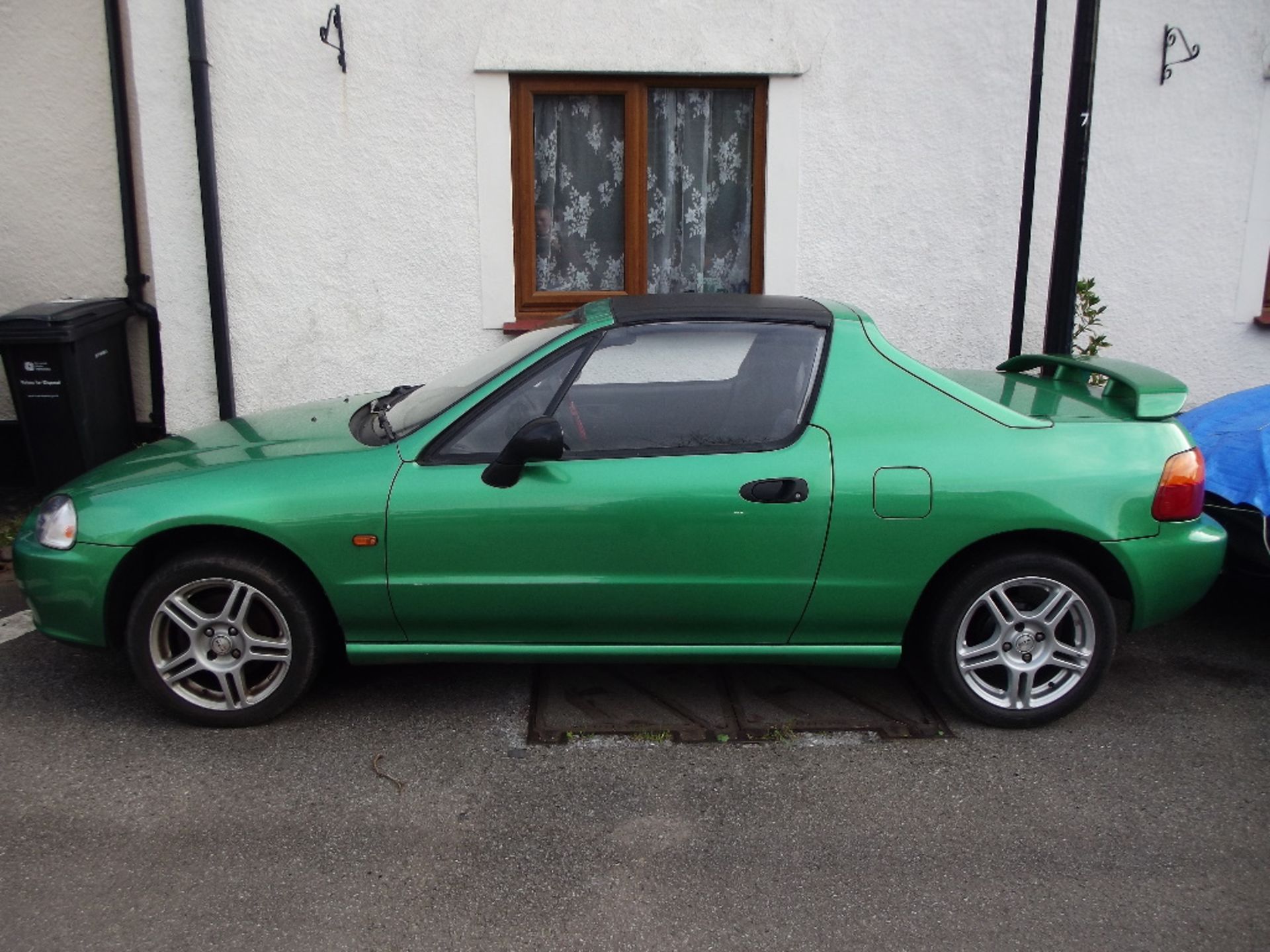 A 1993 Honda CRX, registration number L342 BPK, green. - Image 2 of 5