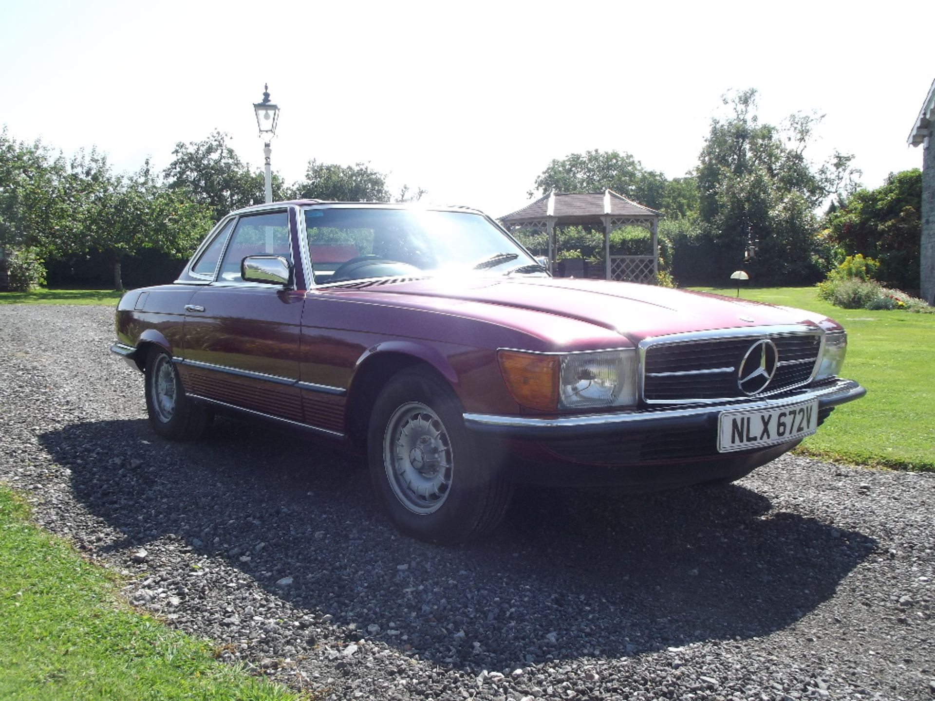 A 1980 Mercedes-Benz 350SL, registration number NLX 672V, metallic red. - Image 2 of 6