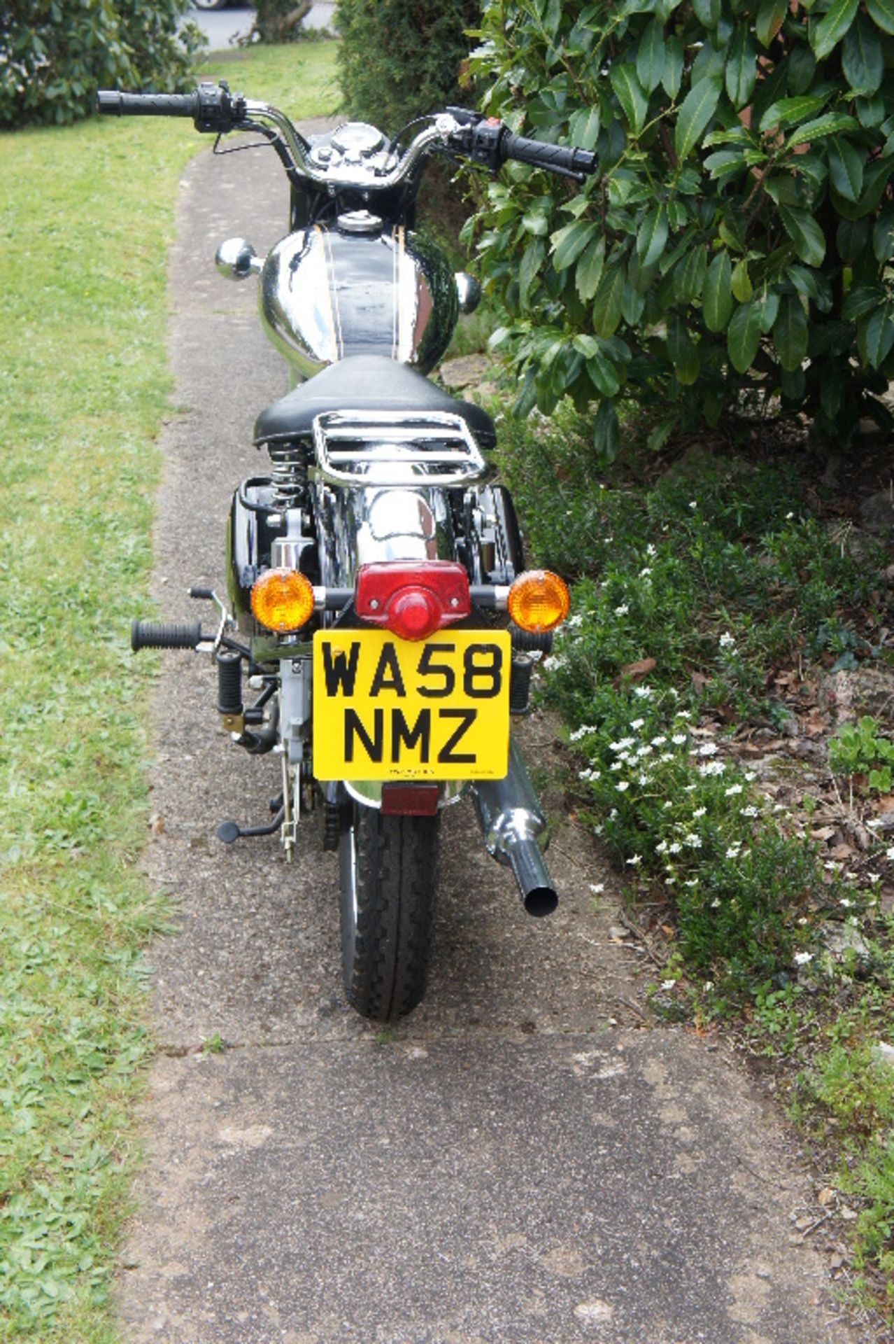 A 2009 Royal Enfield Bullet 350, registration number WA58 NMZ, chrome and black. - Image 2 of 4