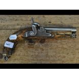 A 19th century percussion cap pistol, cl