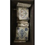 Assorted Dutch Delft tiles (some damages