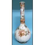 A Japanese style porcelain vase, decorat