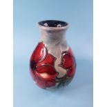 A Moorcroft pottery Anemone pattern vase