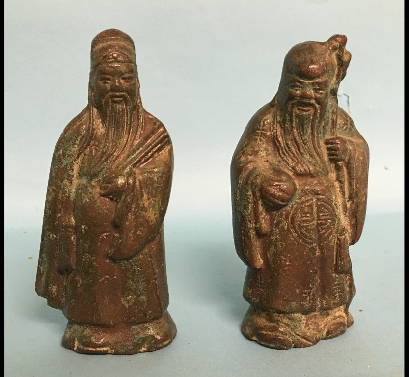 A Chinese bronze figure, in the form of