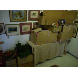 A large quantity of Christmas and other decorations