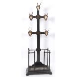 A hunting lodge style hallstand, with ma
