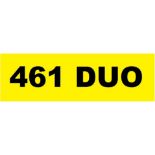 A cherished registration number, 461 DUO