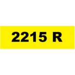 A cherished registration number, 2215 R,