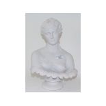 A composition bust, of Clytie, 34 cm hig