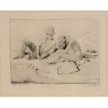 A William Orpen artist's proof etching,