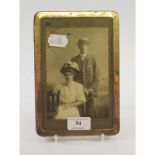 A silver strut photograph frame, Birmingham 1919,