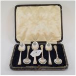 A set of six silver rat tail teaspoons, Sheffield 1927, approx. 3.