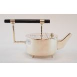 A Christopher Dresser style plated teapot,