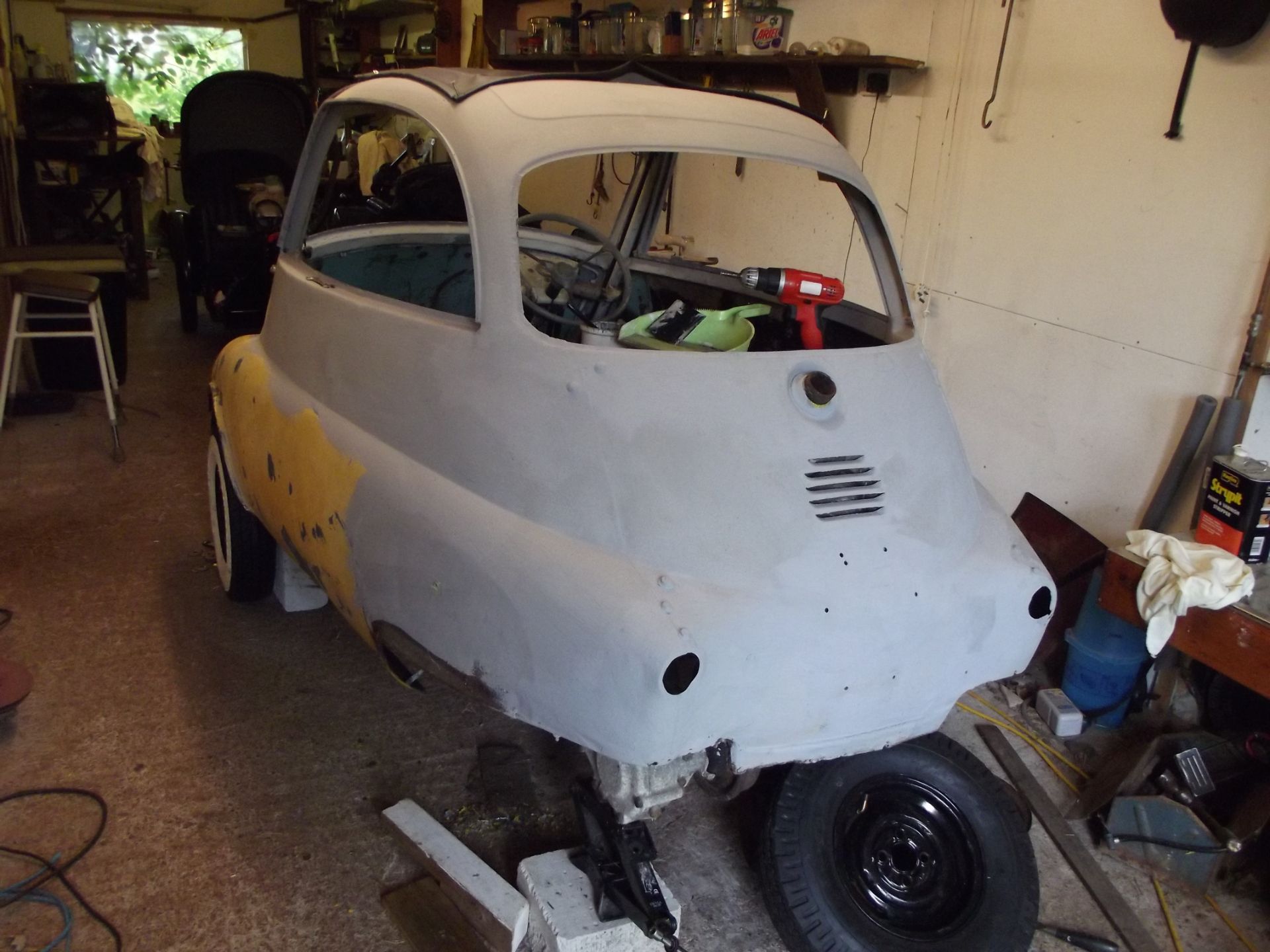 A 1961 BMW Isetta 300 restoration project, registration number 742 UPA, chassis number 327310,