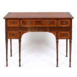 A late 18th century style mahogany and s