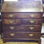 A George III mahogany bureau, 98 cm wide