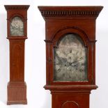 A longcase clock, the 30 cm arched squar