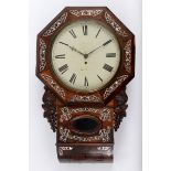 A drop dial wall clock, the 29.5 cm whit