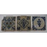 Assorted Dutch Delft tiles (some damages