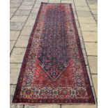 A Persian Malayer runner, 403 x 104 cm