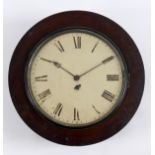 A wall clock, the 30.5 cm diameter white