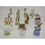 EXTRA LOT: Eleven Royal Albert Beatrix Potter figures, including No More Twist,