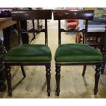 A set of five 19th century mahogany dining chairs (5)