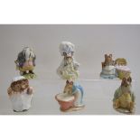 Six Beswick Beatrix Potter figures, including Tommy Brock, 1st version, and Anna Maria,