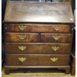 A George III mahogany bureau,